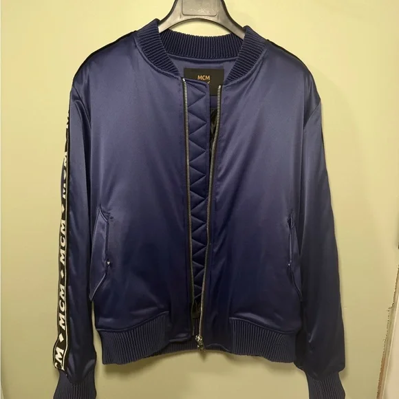 MCM Satin Blue Jacket